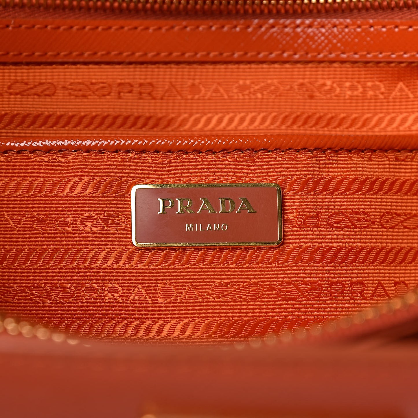 Saffiano Vernice Tote Arancio