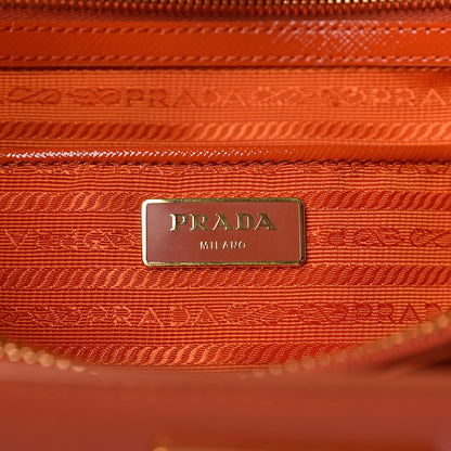 Prada Saffiano Vernice Tote Arancio 8 of 11