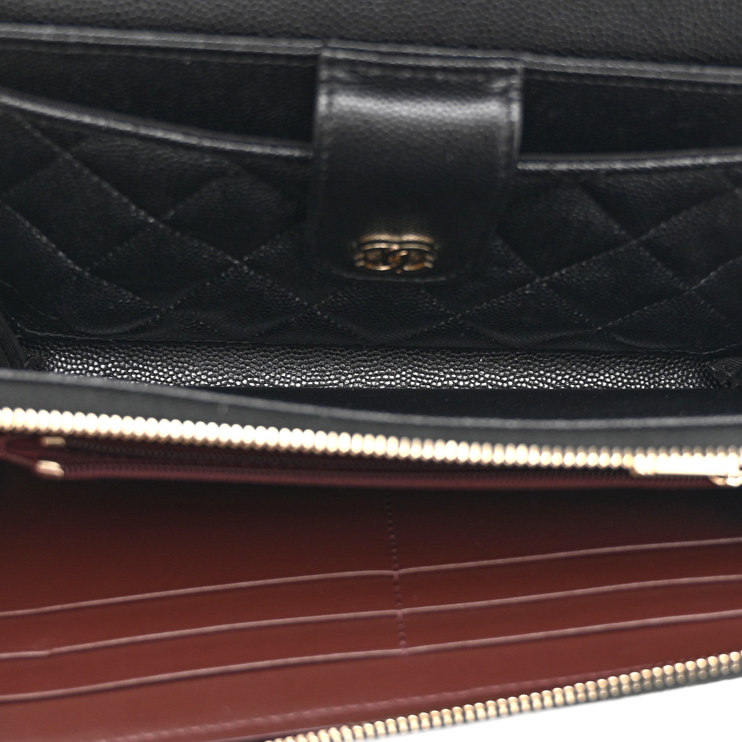 Chanel Caviar Quilted Phone Holder Wallet on Removable Chain Black 5 of 12