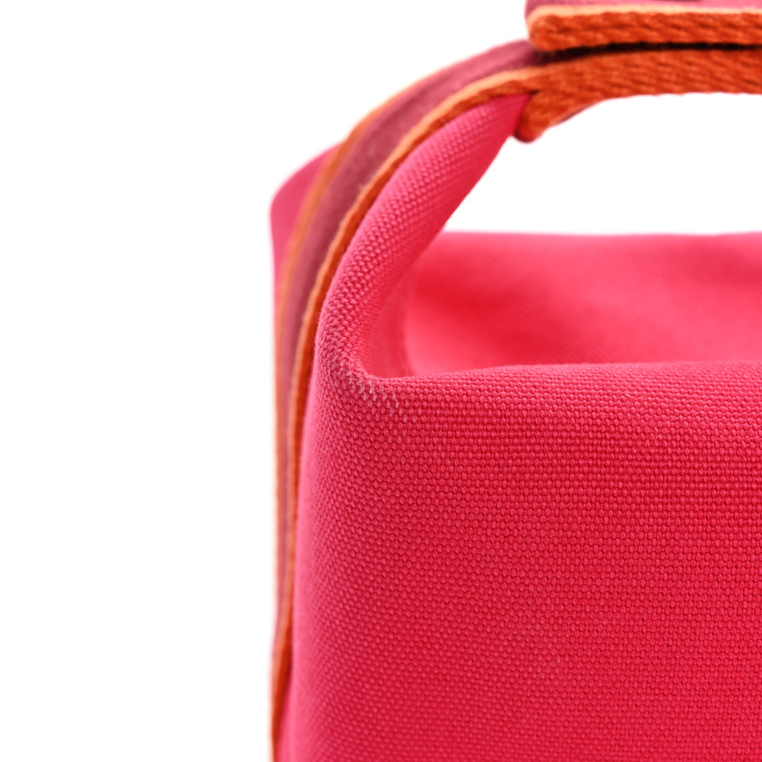 Hermes Canvas Small Bride-A-Brac Pouch Hibiscus 8 of 9