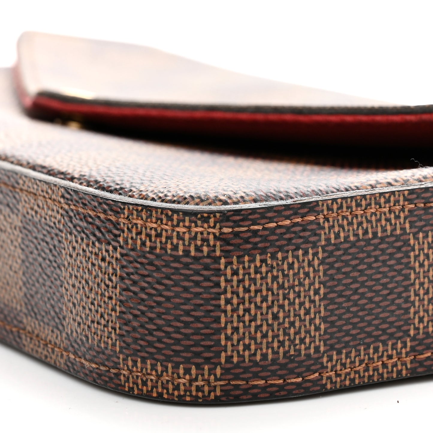 Damier Ebene Pochette Felicie Chain Wallet