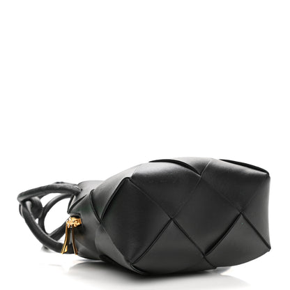Bottega Veneta Lambskin Maxi Intrecciato Mini Cassette Camera Bag Black 3 of 8