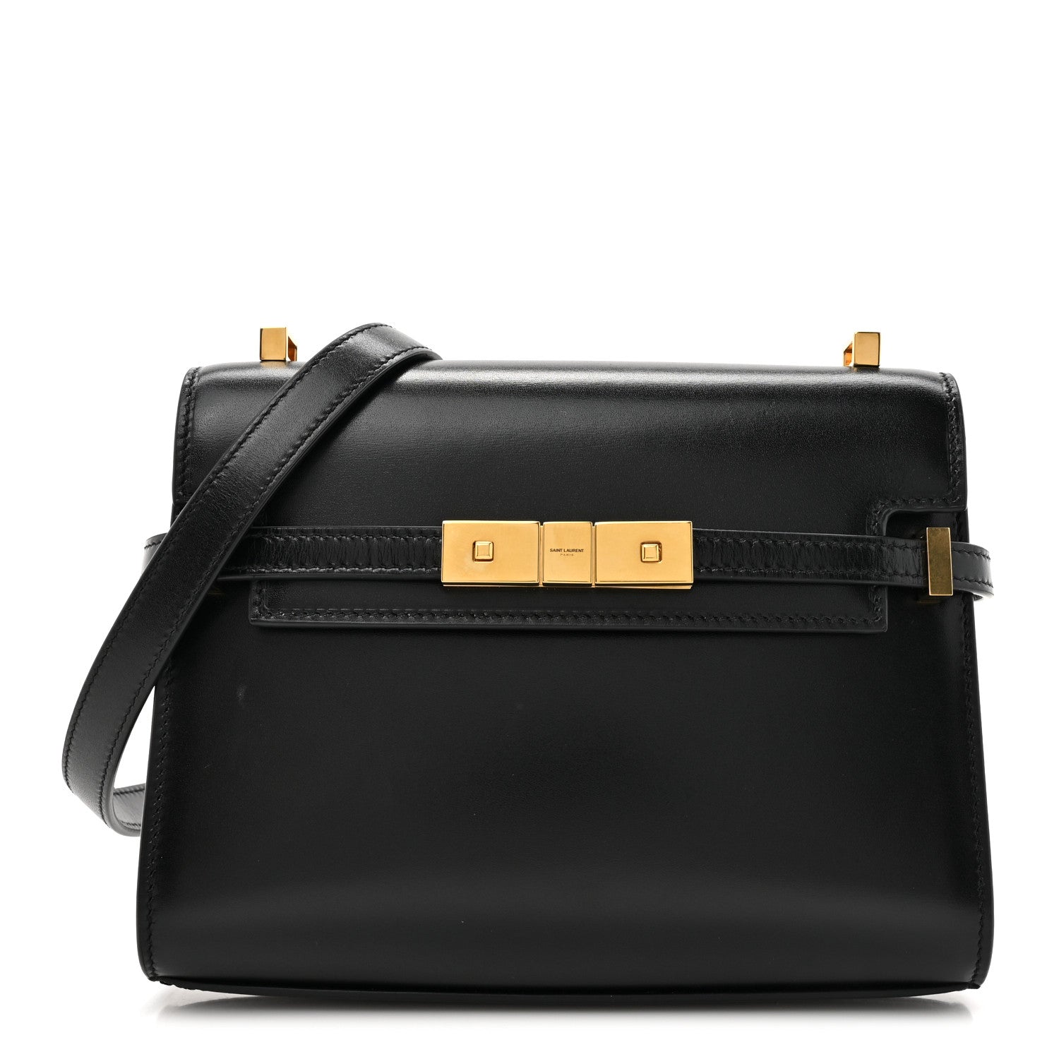 Saint Laurent Smooth Calfskin Mini Manhattan Shoulder Bag Black 1 of 13