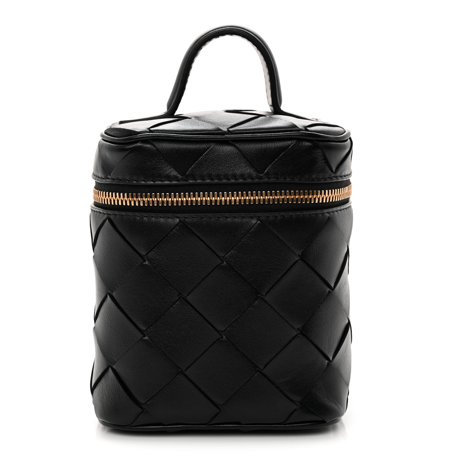 Bottega Veneta Nappa Intrecciato North South Vanity Case Black 1 of 8