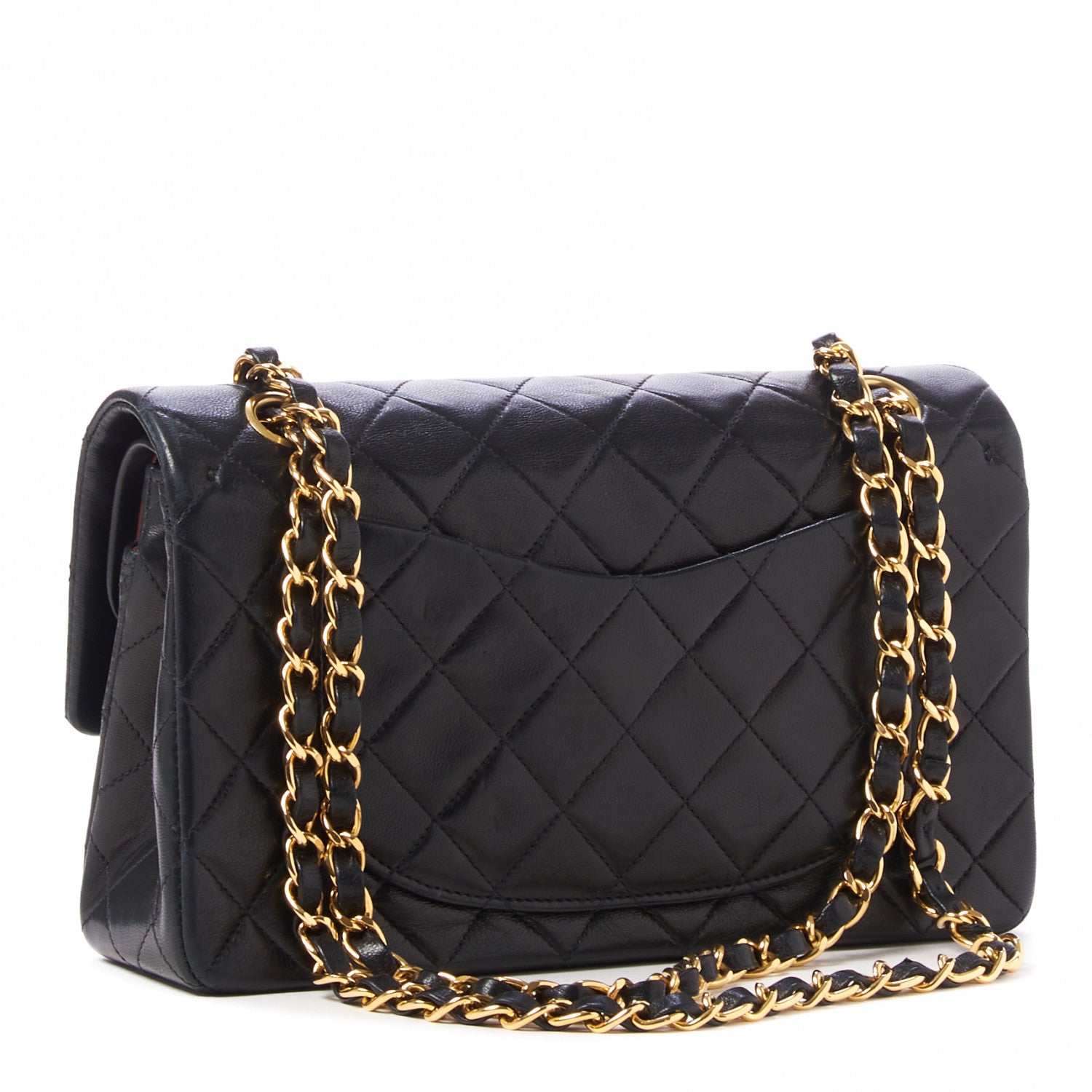 Chanel Lambskin Quilted Small Double Flap Black 3 of 10