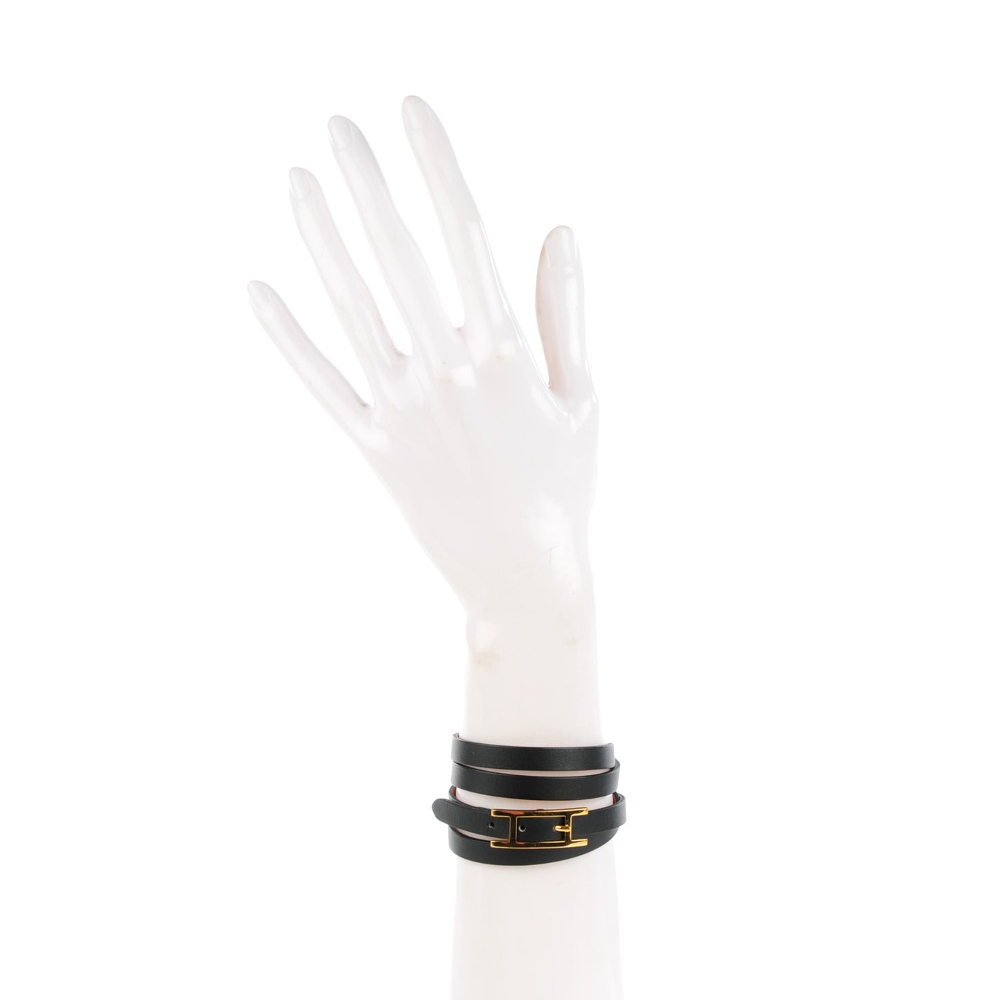 Chamonix Hapi 3MM Triple Tour Wrap Bracelet Medium Black