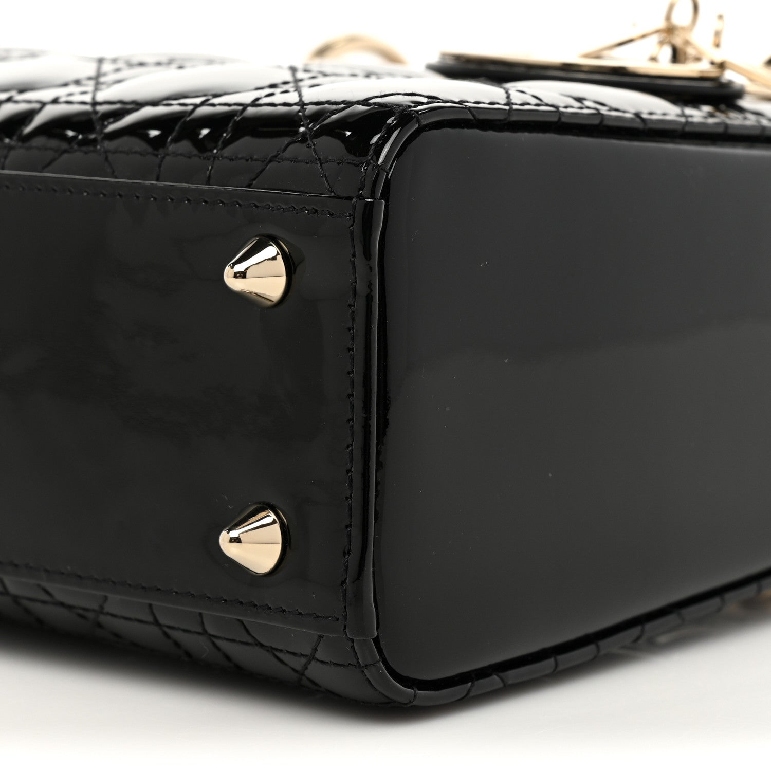 Christian Dior Patent Cannage Small Lady Dior Black 6 of 6
