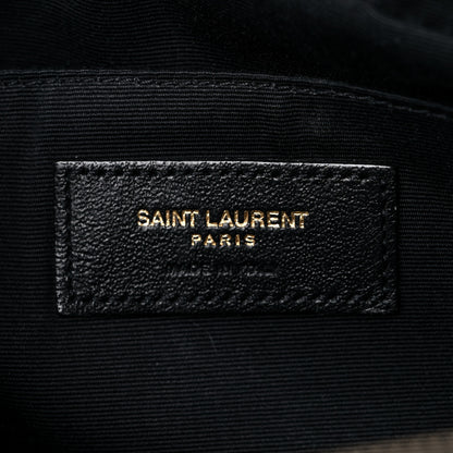Saint Laurent Calfskin Matelasse Monogram Lou Camera Bag Black 6 of 16
