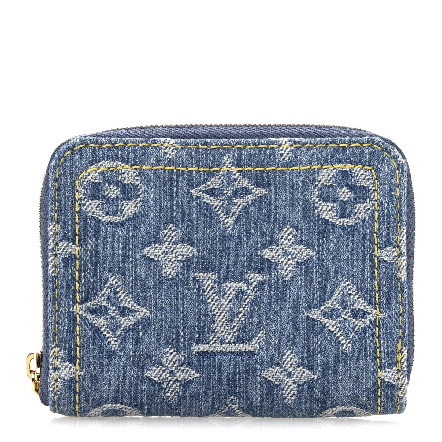 Denim Monogram Zippy Coin Purse Blue