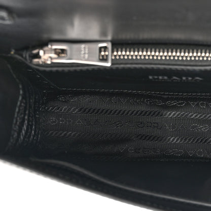Prada City Calfskin Saffiano Racing Logo Elektra Shoulder Bag Fuxia Black 4 of 10