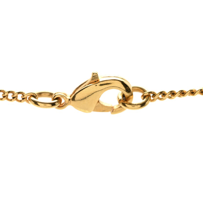 Chanel Metal CC Paris Button Necklace Gold 6 of 7