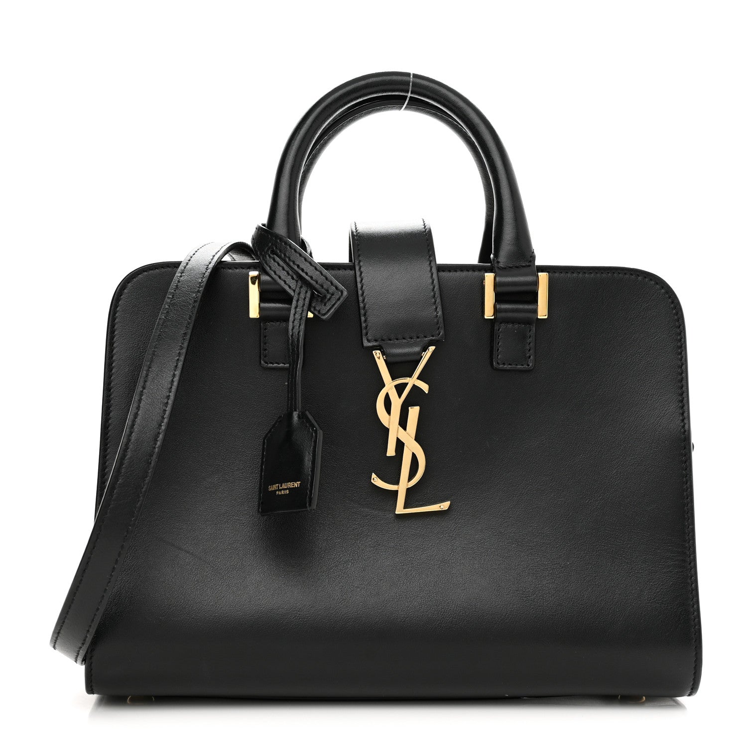 Saint Laurent Calfskin Monogram Baby Cabas Black 1 of 12