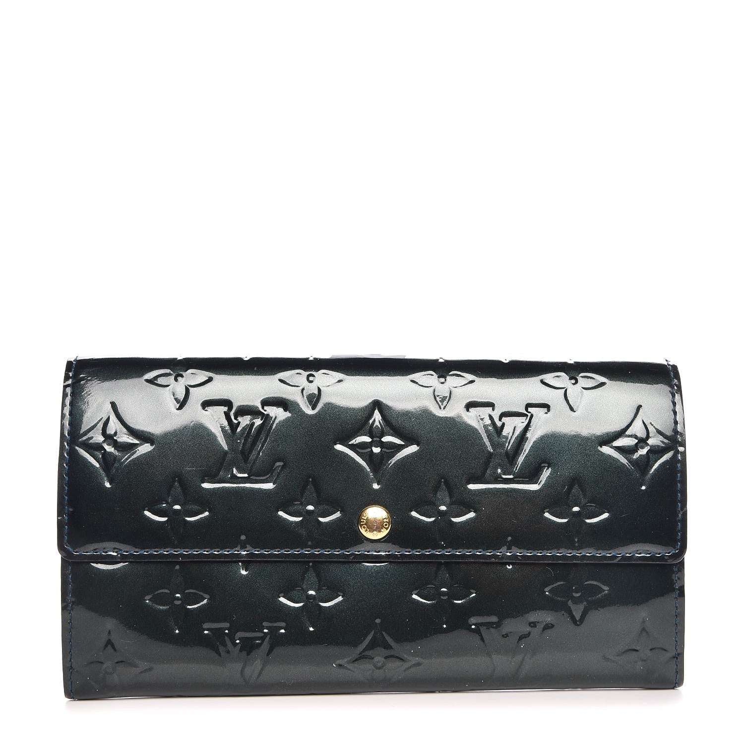 Louis Vuitton Vernis Sarah Wallet Blue Nuit 1 of 10