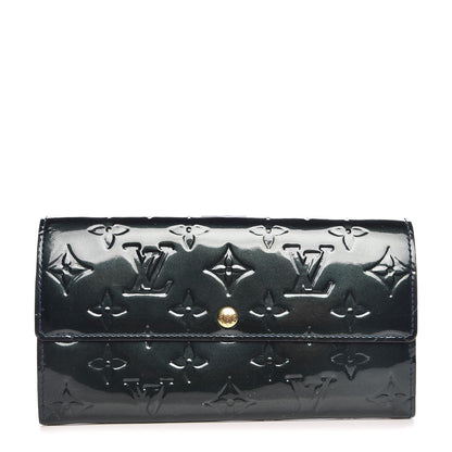 Louis Vuitton Vernis Sarah Wallet Blue Nuit 1 of 10