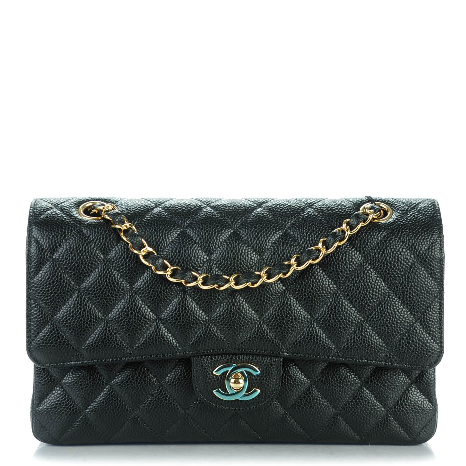 Chanel Caviar Quilted Medium Double Flap Black 1 of 8