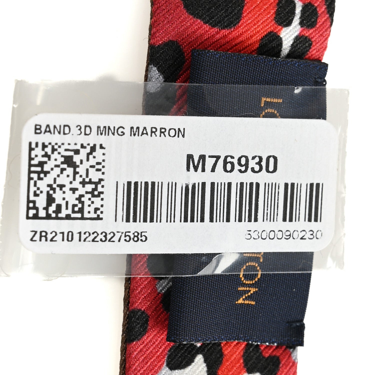 Louis Vuitton Silk Monogram Vuittamins Bandeau 3D Marron 3 of 3