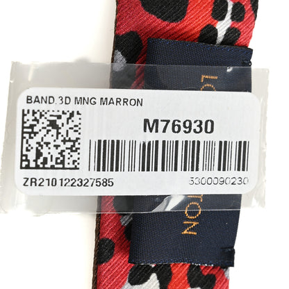 Louis Vuitton Silk Monogram Vuittamins Bandeau 3D Marron 3 of 3