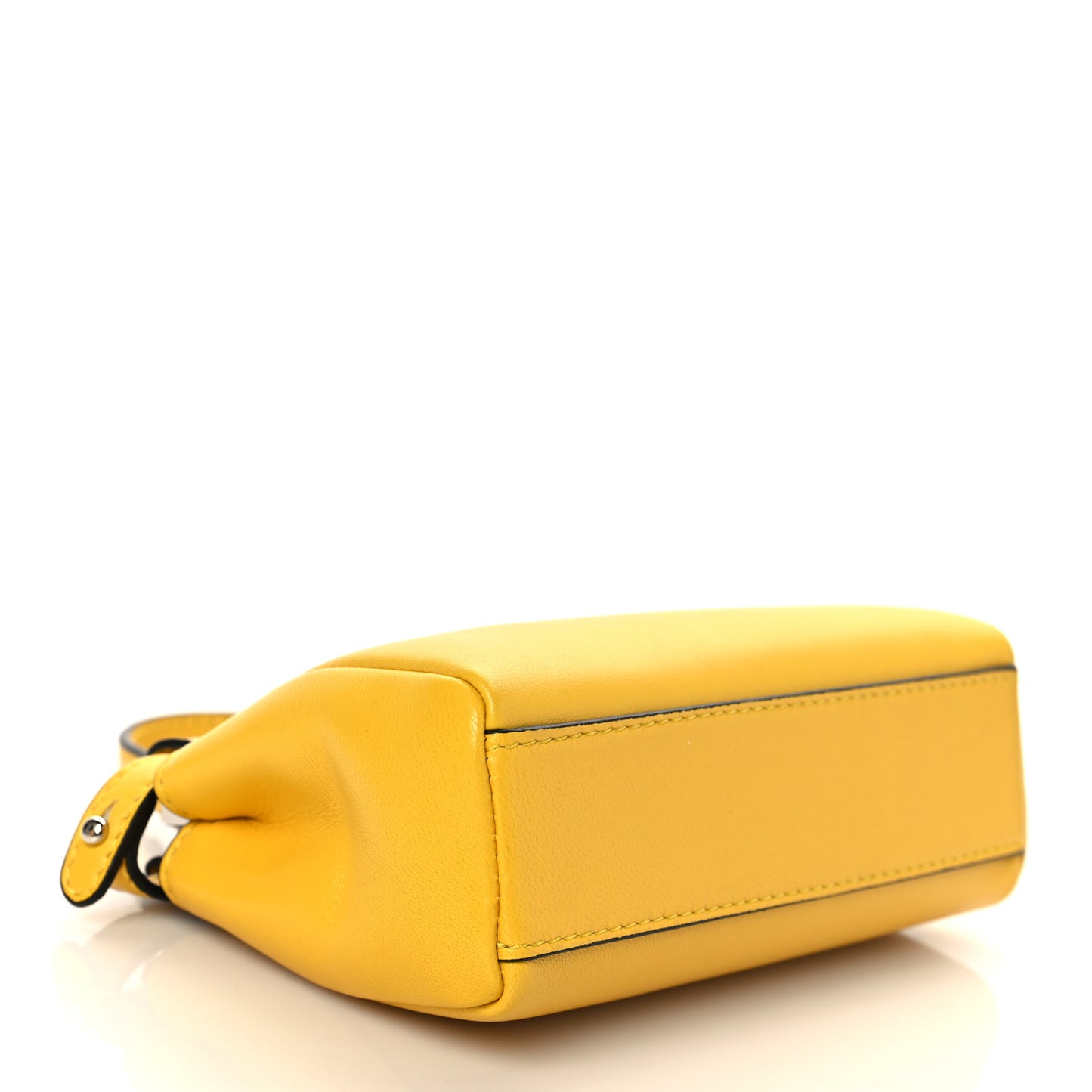 Shiny Nappa Micro Peekaboo Iconic Satchel Sunflower