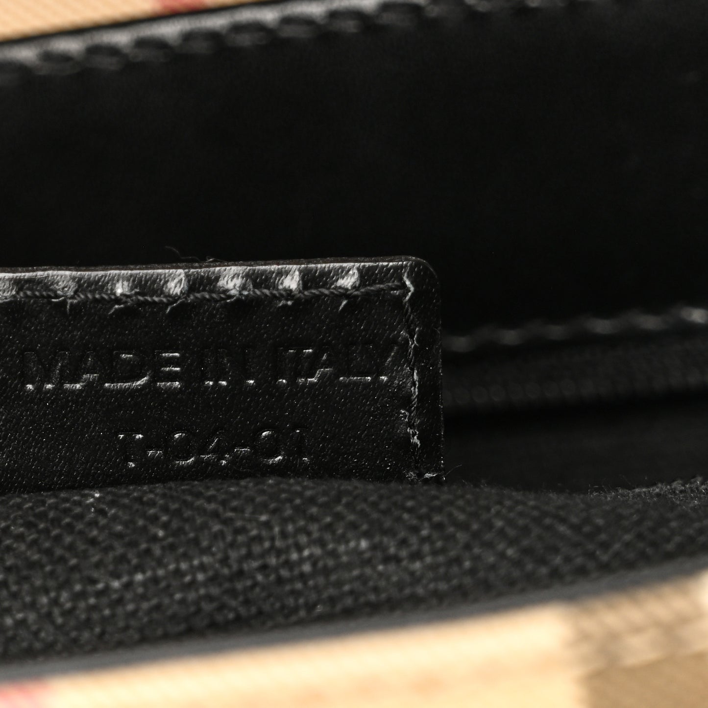 House Check Flap Shoulder Bag Black