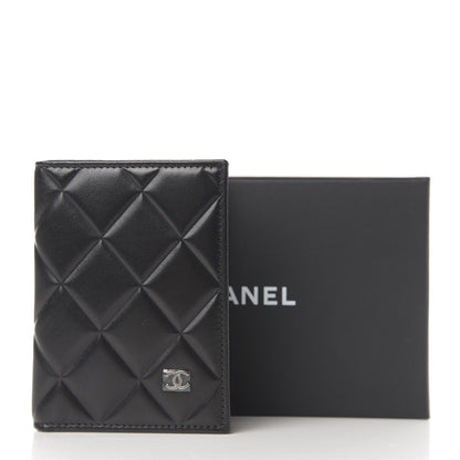 Chanel Lambskin Quilted Card Holder Wallet Black 8 of 8