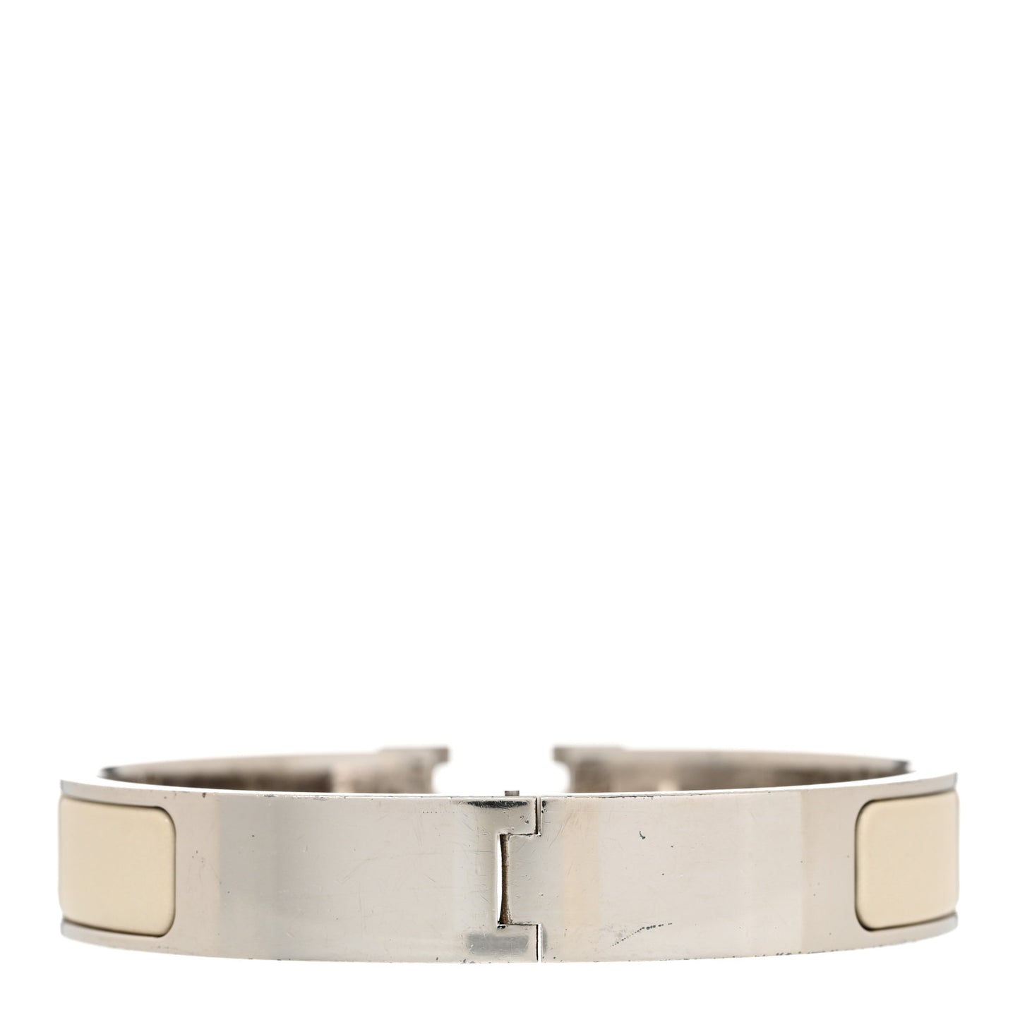 Enamel Narrow Clic Clac H Bracelet PM Craie