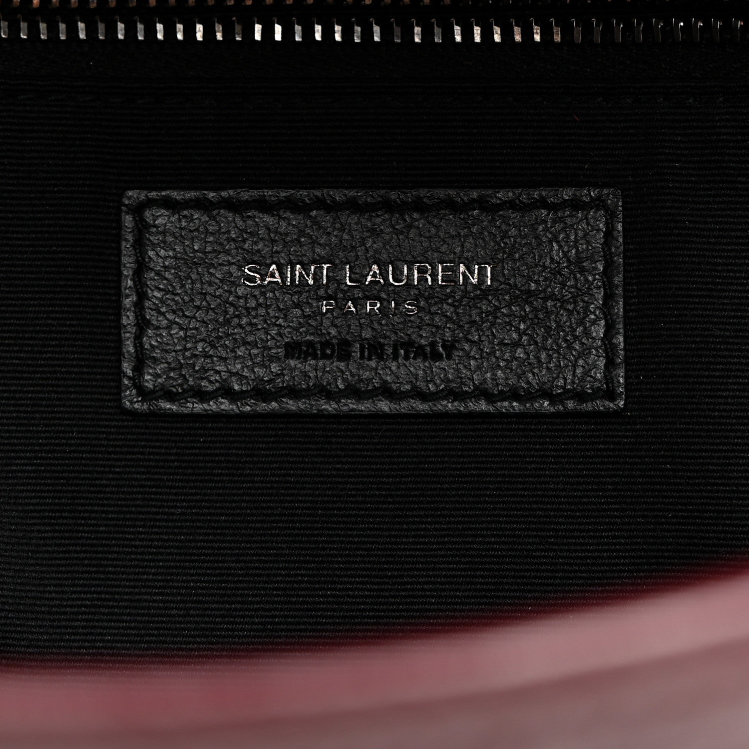 Saint Laurent Crinkled Calfskin Matelasse Monogram Medium Niki Chain Satchel Rouge Legion 6 of 10