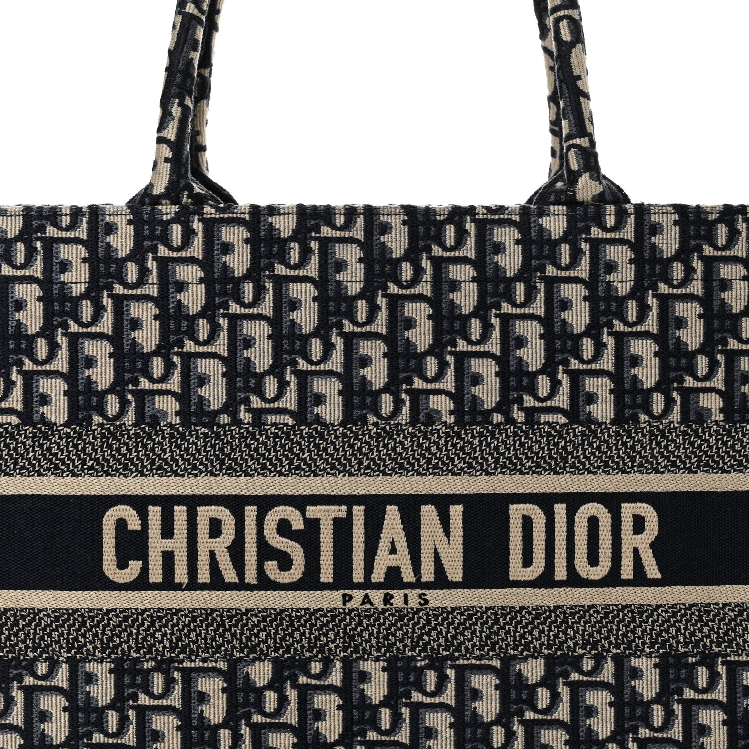 Christian Dior Oblique Medium Book Tote Blue Multicolor 8 of 12