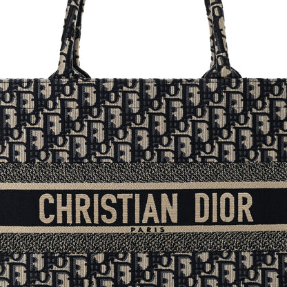 Christian Dior Oblique Medium Book Tote Blue Multicolor 8 of 12