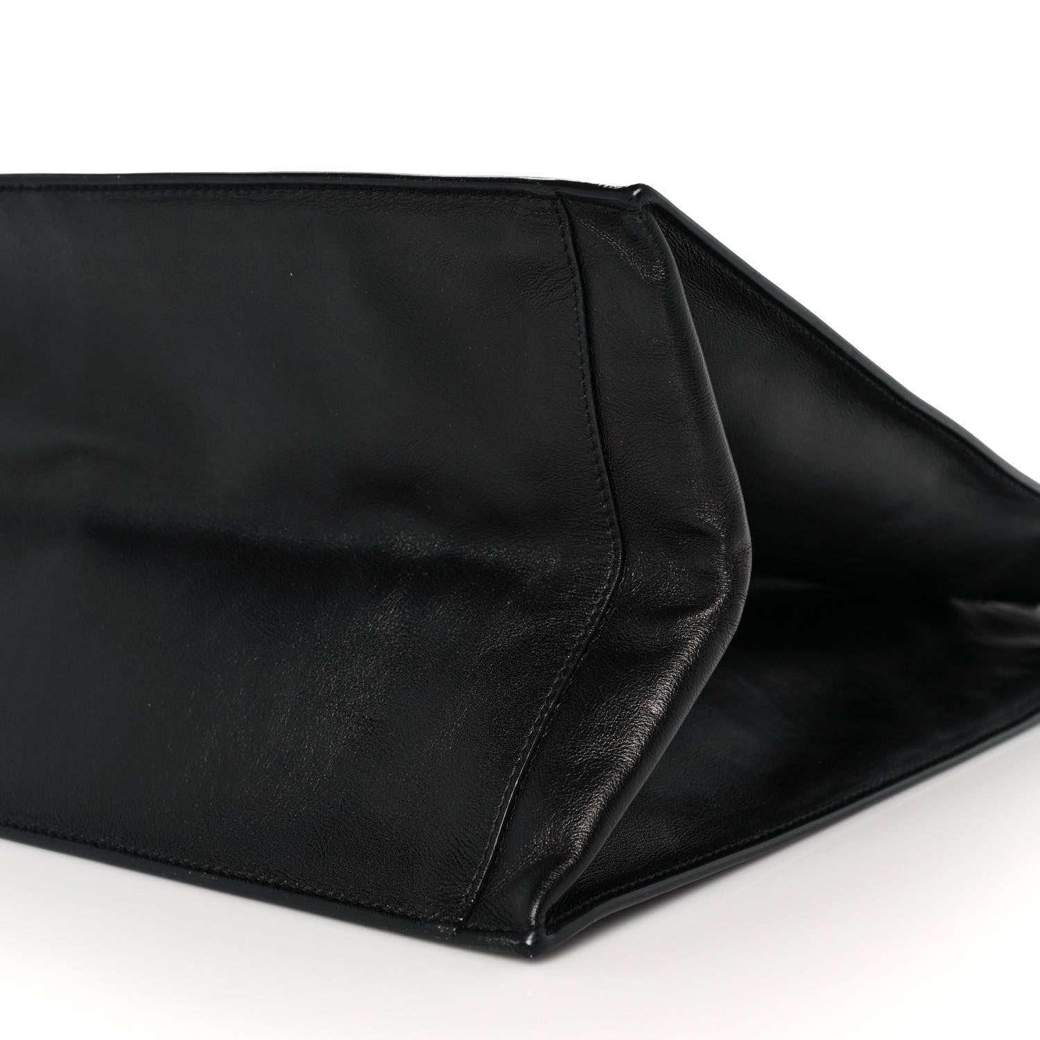 Saint Laurent Calfskin Rive Gauche North South Tote Black 8 of 8