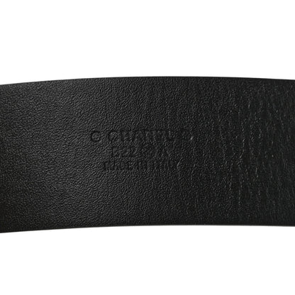 Chanel Calfskin Metal Enamel CC Belt 85 34 Black 3 of 7