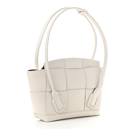 Bottega Veneta French Calfskin Maxi Intrecciato Small Arco Bianco 3 of 8
