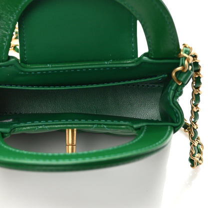 Chanel Shiny Aged Calfskin Quilted Mini Nano Kelly Shopper Green 5 of 10
