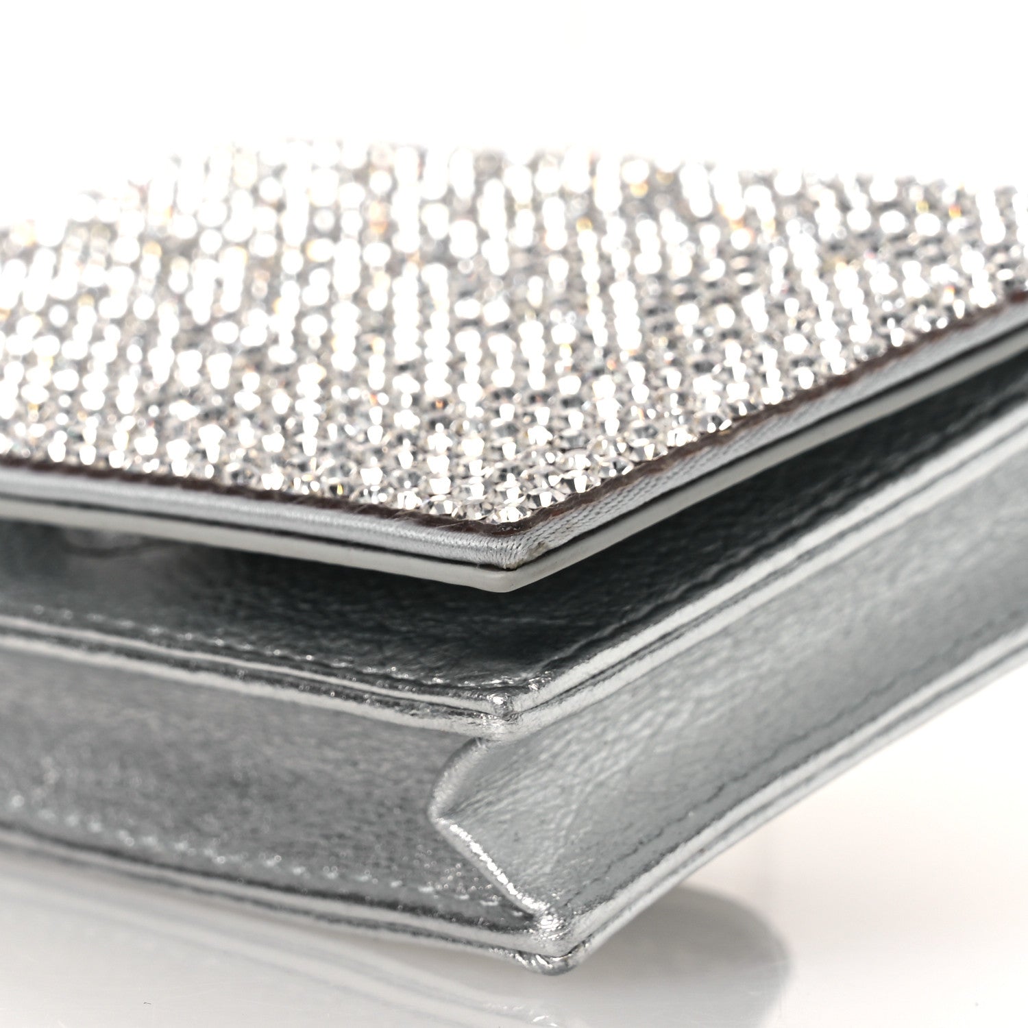 Judith Leiber Swarovski Crystal Convertible Belt Bag Silver 9 of 10