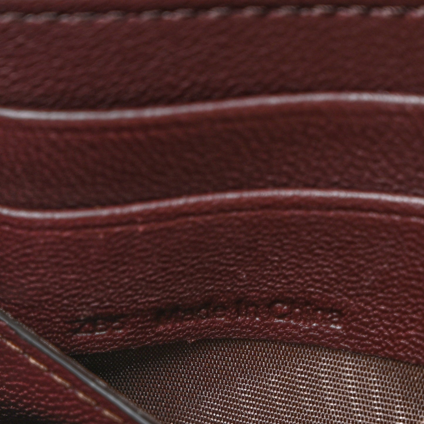 Natural Grain Calfskin Continental Wallet Oxblood