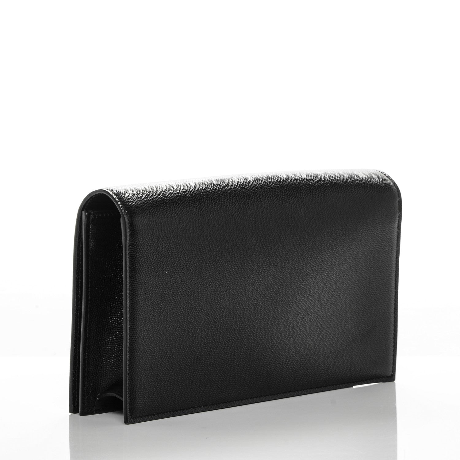 Saint Laurent Grain De Poudre Classic Monogram Clutch Black 3 of 6