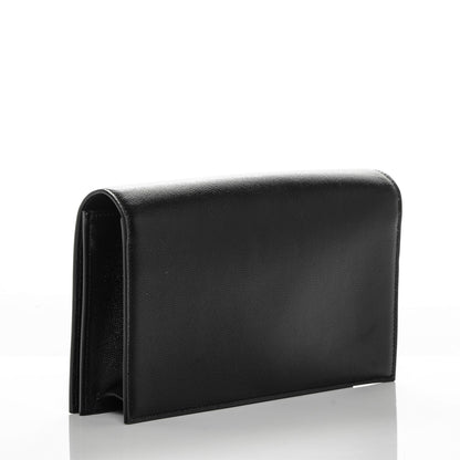 Saint Laurent Grain De Poudre Classic Monogram Clutch Black 3 of 6