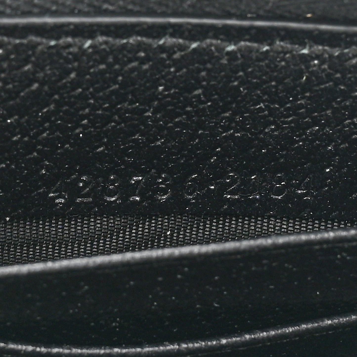 Dollar Calfskin Boar Effect GG Marmont Zip Around Wallet Black