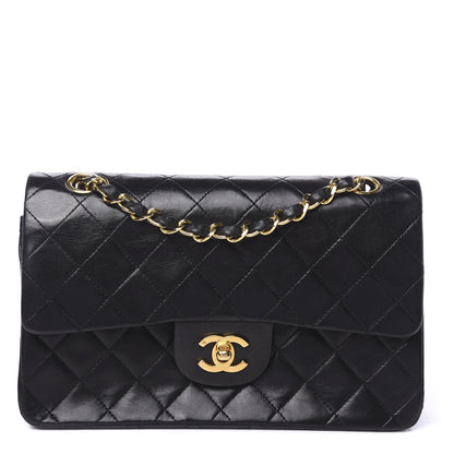 Chanel Lambskin Quilted Small Double Flap Black 1 of 12