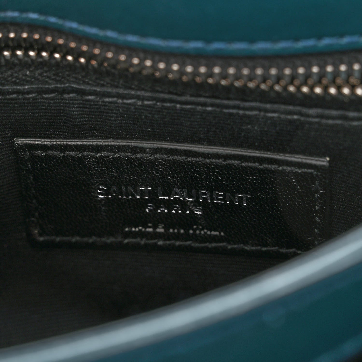 Saint Laurent Calfskin Y Quilted Monogram Toy Loulou Satchel Dark Green 6 of 11