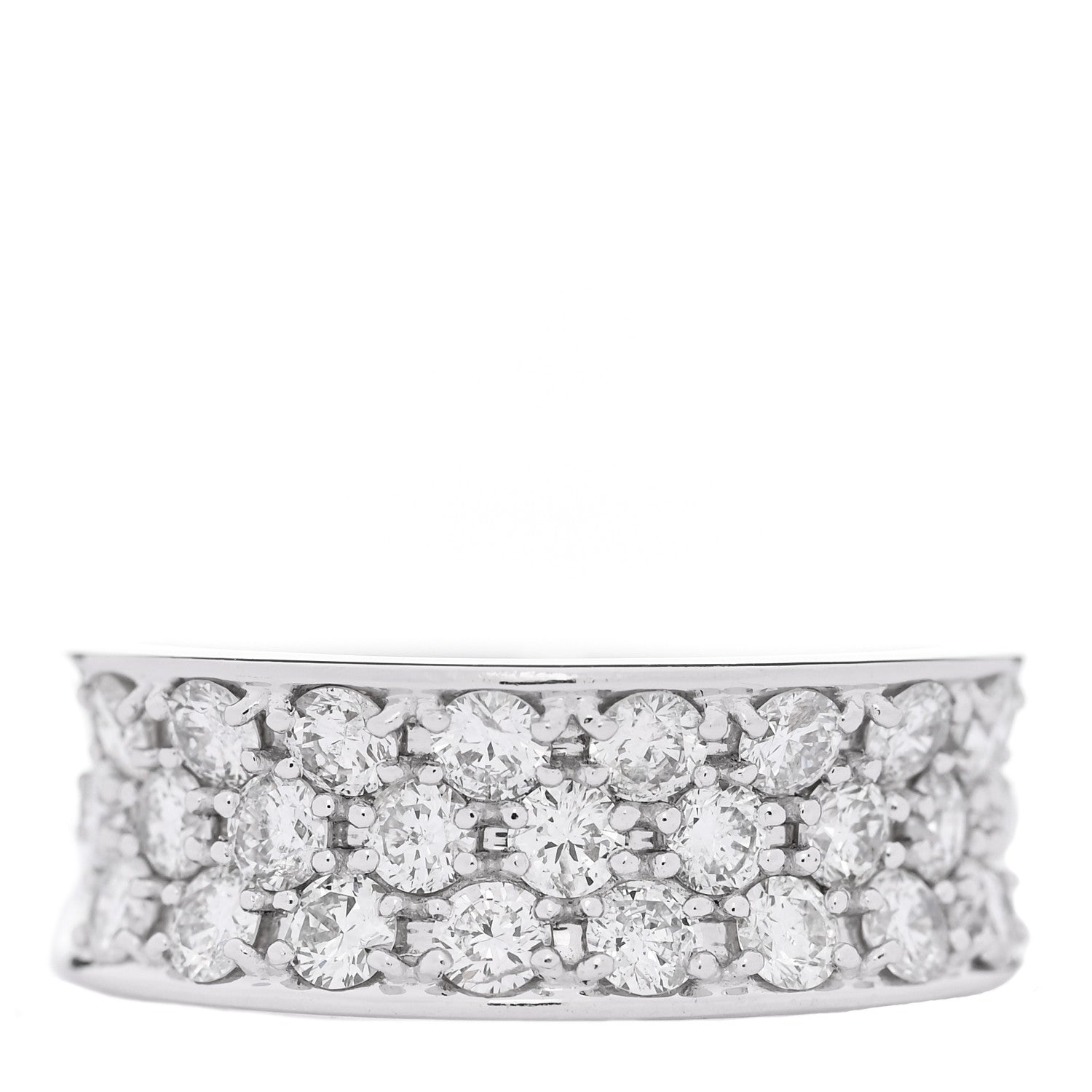 Parker & West by FASHIONPHILE 18K White Gold Diamond 1.33ct Half Band Ring  54 7 1 of 5