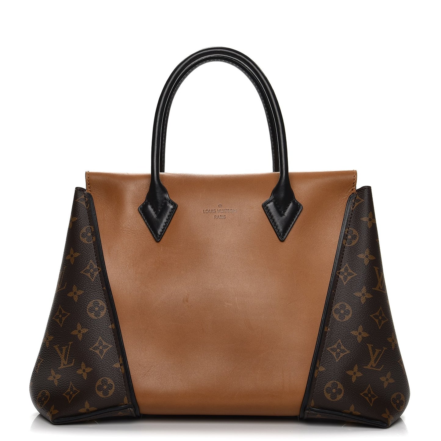 Monogram Cuir Orfevre Tote W PM Noisette