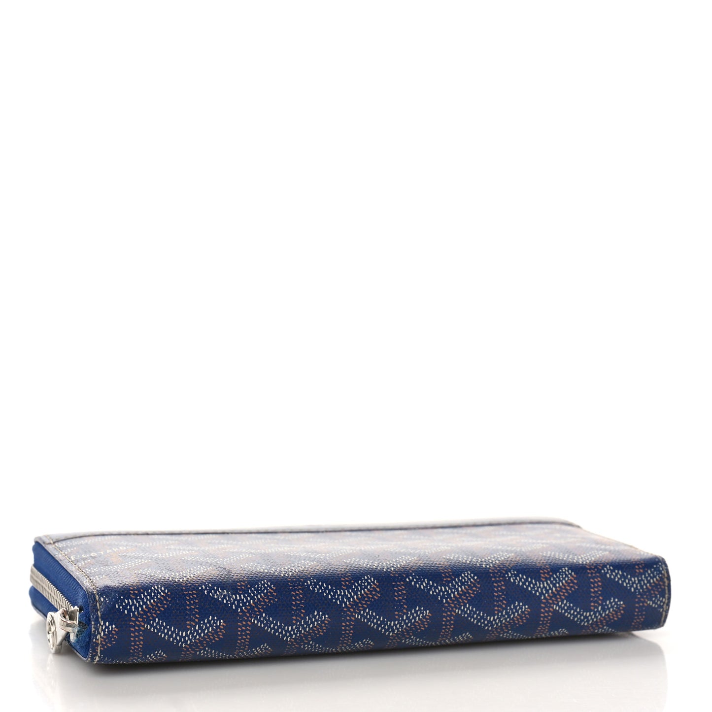 Goyardine Matignon Zip Around GM Wallet Blue