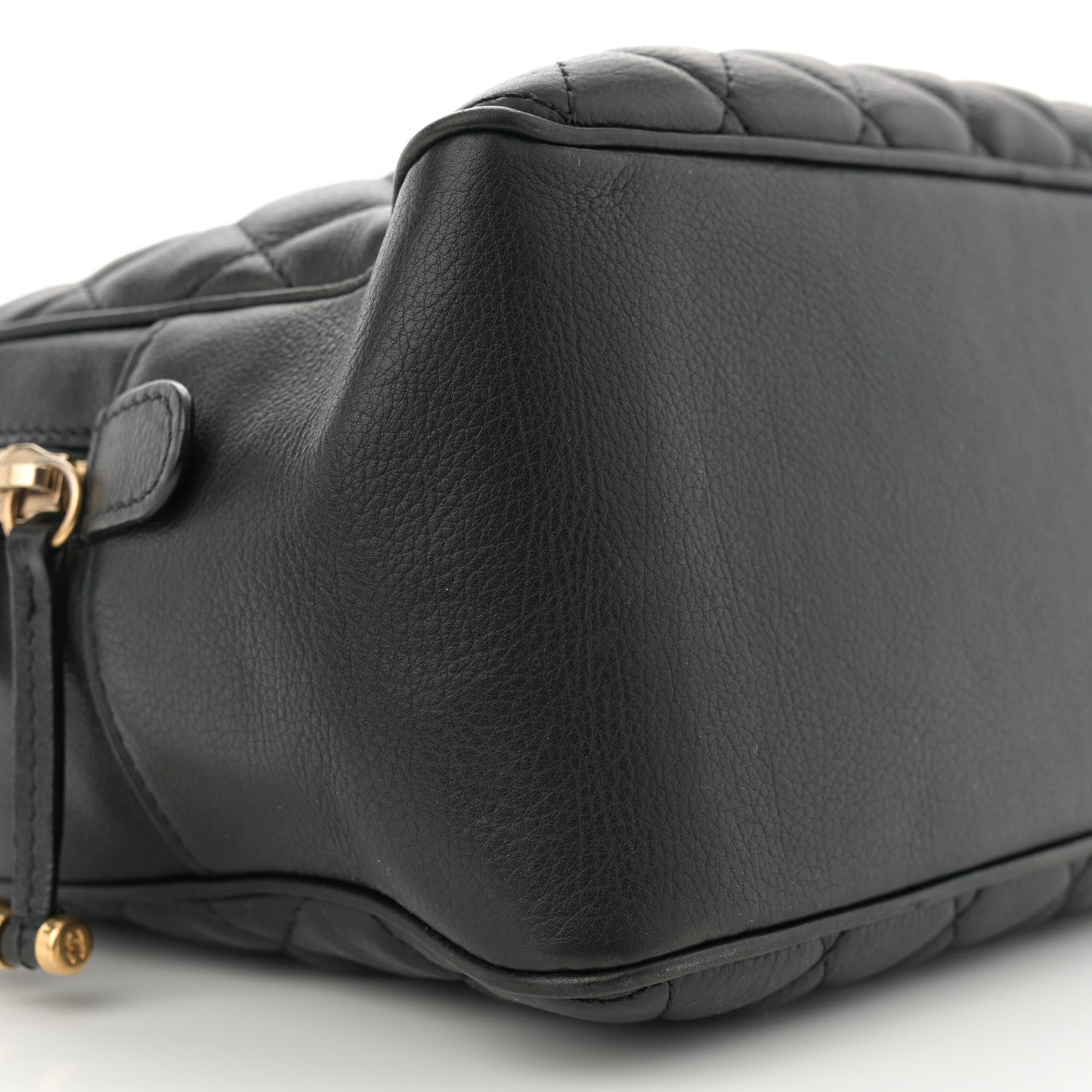 Calfskin Quilted CC Medium Vanity Case Black