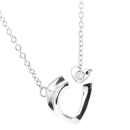 Tiffany 18K White Gold Diamond Paloma Picasso Tenderness Heart Pendant Necklace 5 of 7