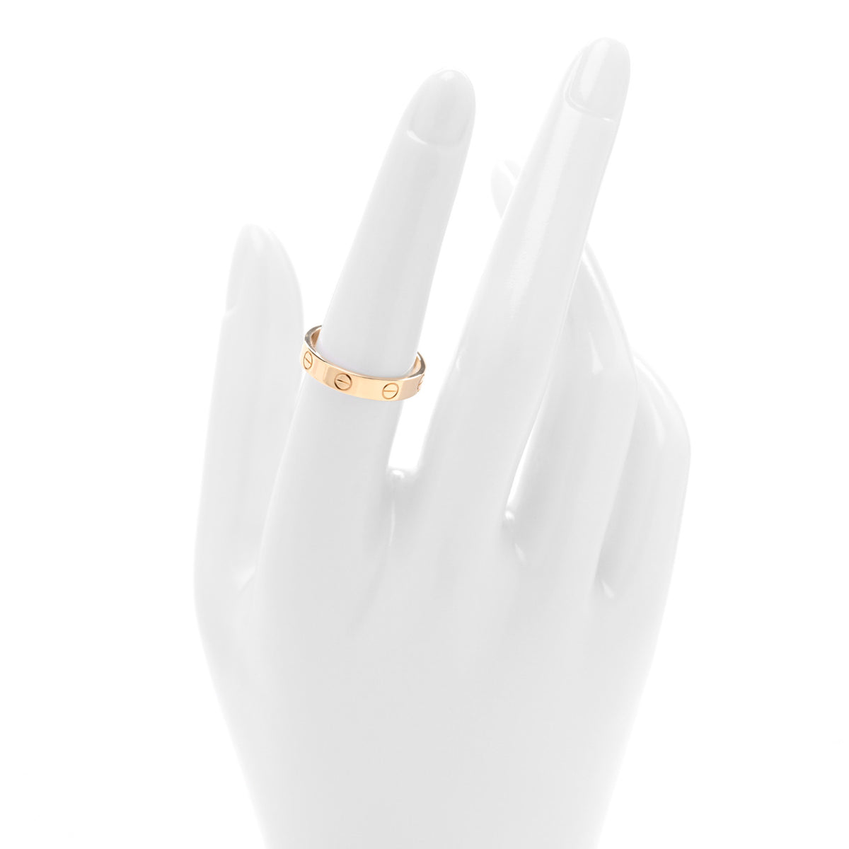 Cartier 18K Yellow Gold 3.5mm LOVE Wedding Band Ring 54 7 2 of 5