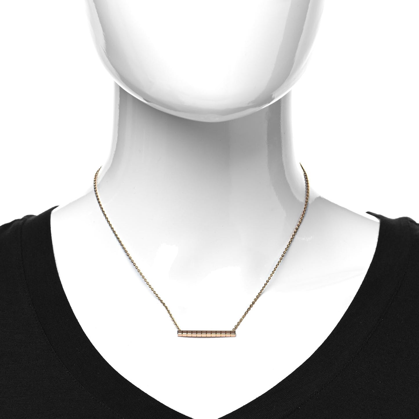 18K Yellow Gold Ice Cube Pure Necklace