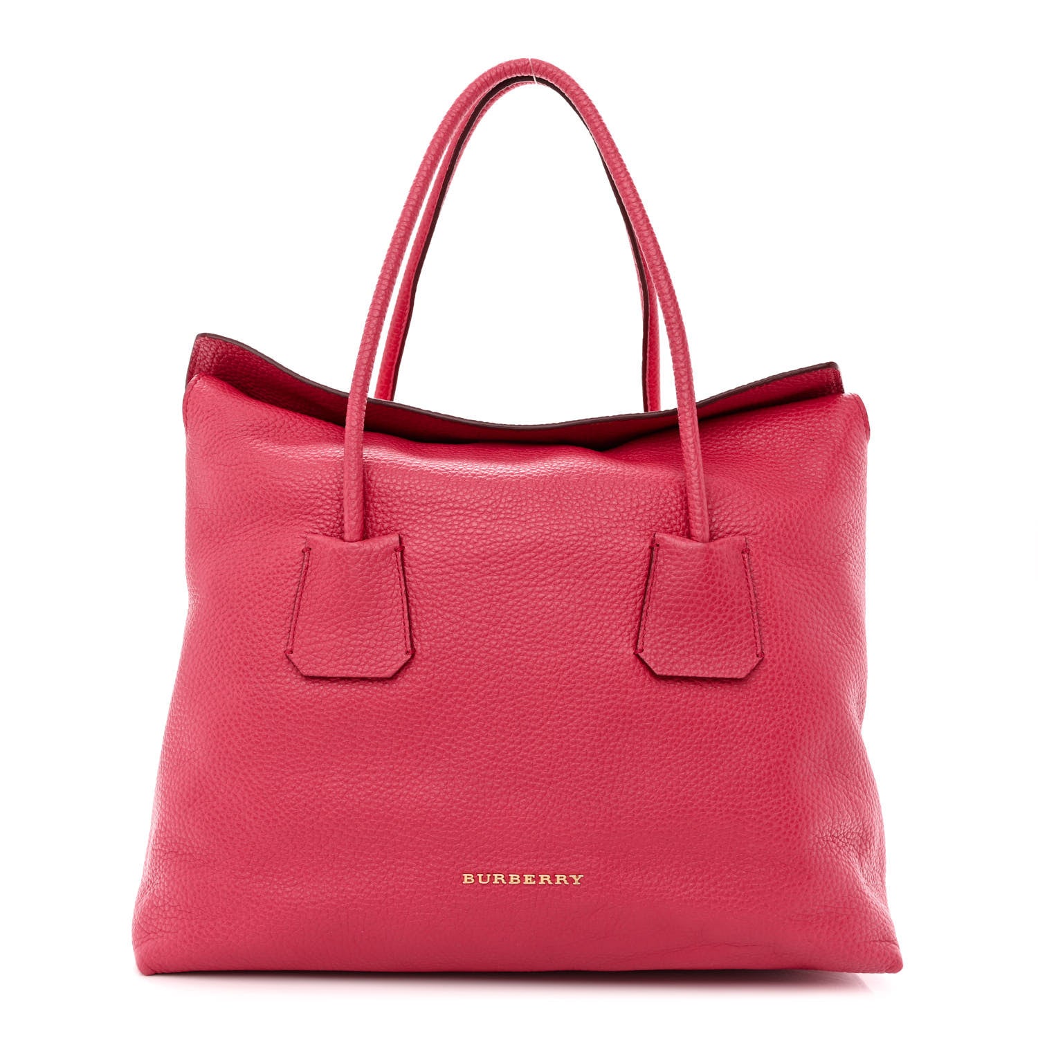Burberry Grainy Calfskin Medium Baynard Tote Pink Azalea 1 of 11