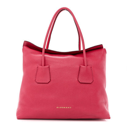 Burberry Grainy Calfskin Medium Baynard Tote Pink Azalea 1 of 11