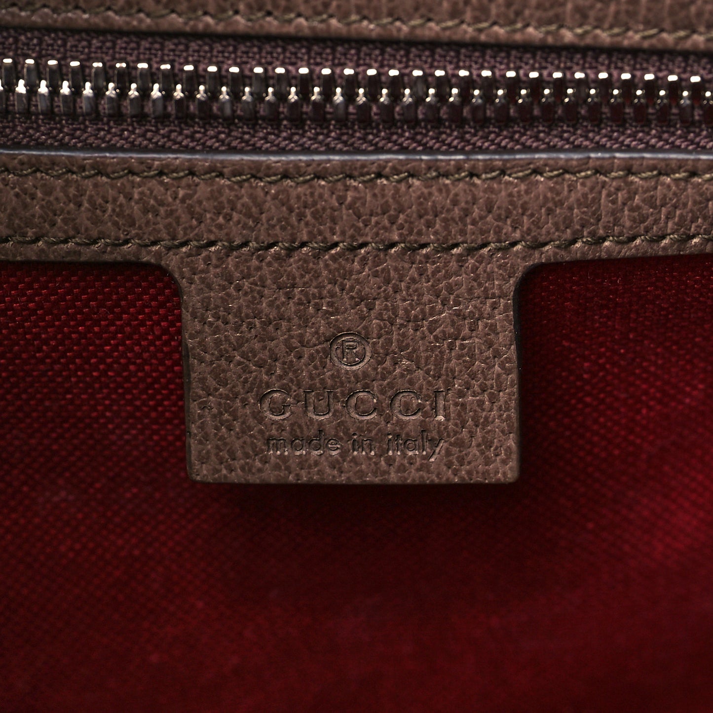 GG Supreme Monogram Textured Calfskin Square Messenger Bag Beige Ebony New Acero