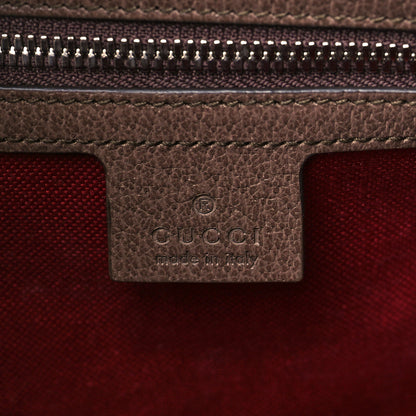 Gucci GG Supreme Monogram Textured Calfskin Square Messenger Bag Beige Ebony New Acero 5 of 12